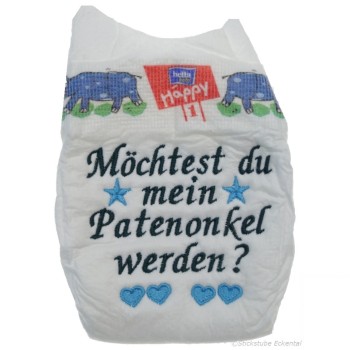 Windel Taufe Patenonkel